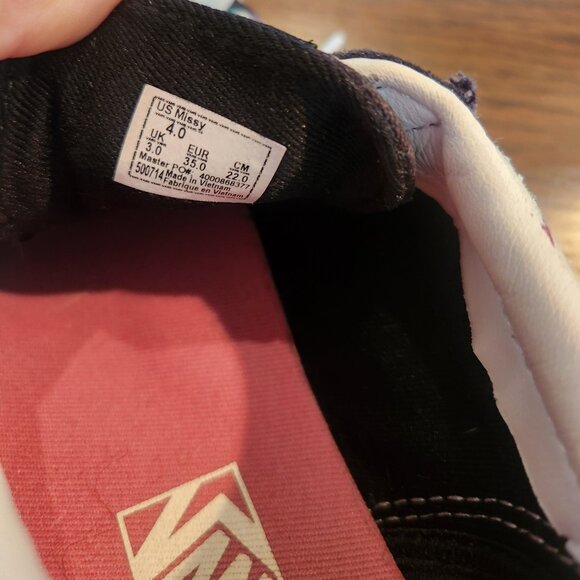 Canvas Suede Vans Checkered Old Skool Rainbow Sneakers Youth 4 EUC - Picture 13 of 14